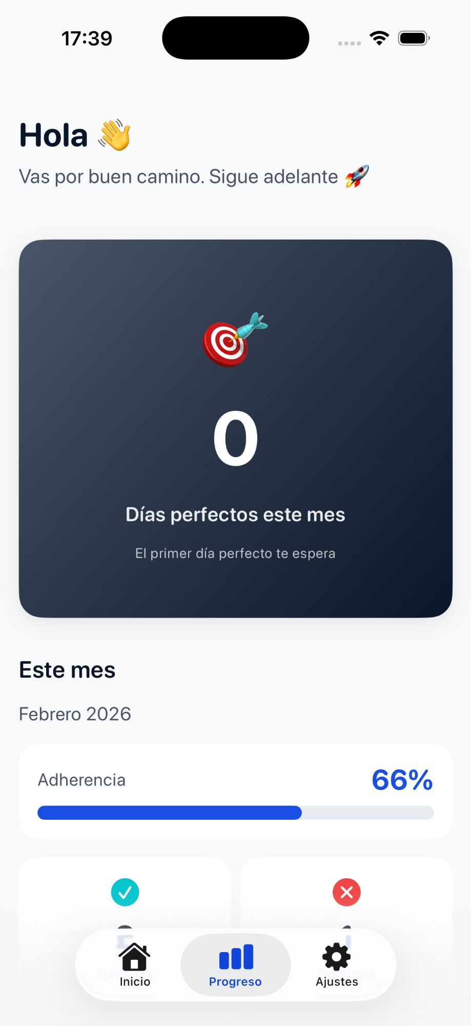 Pantalla de progreso en mySupli